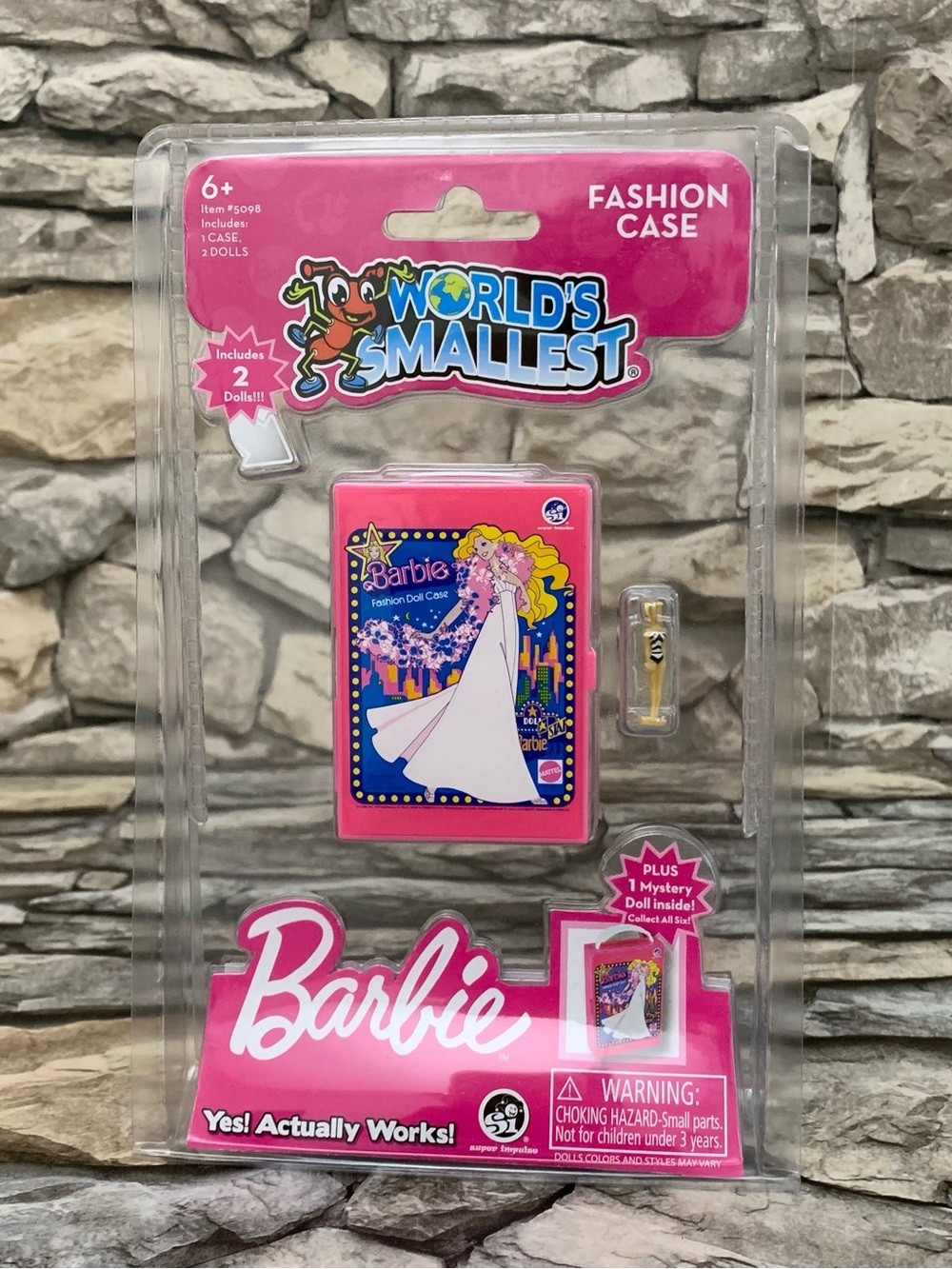 World's Smallest Barbie Fashion Case Miniature Micro Figure 1959 Doll Mattel New